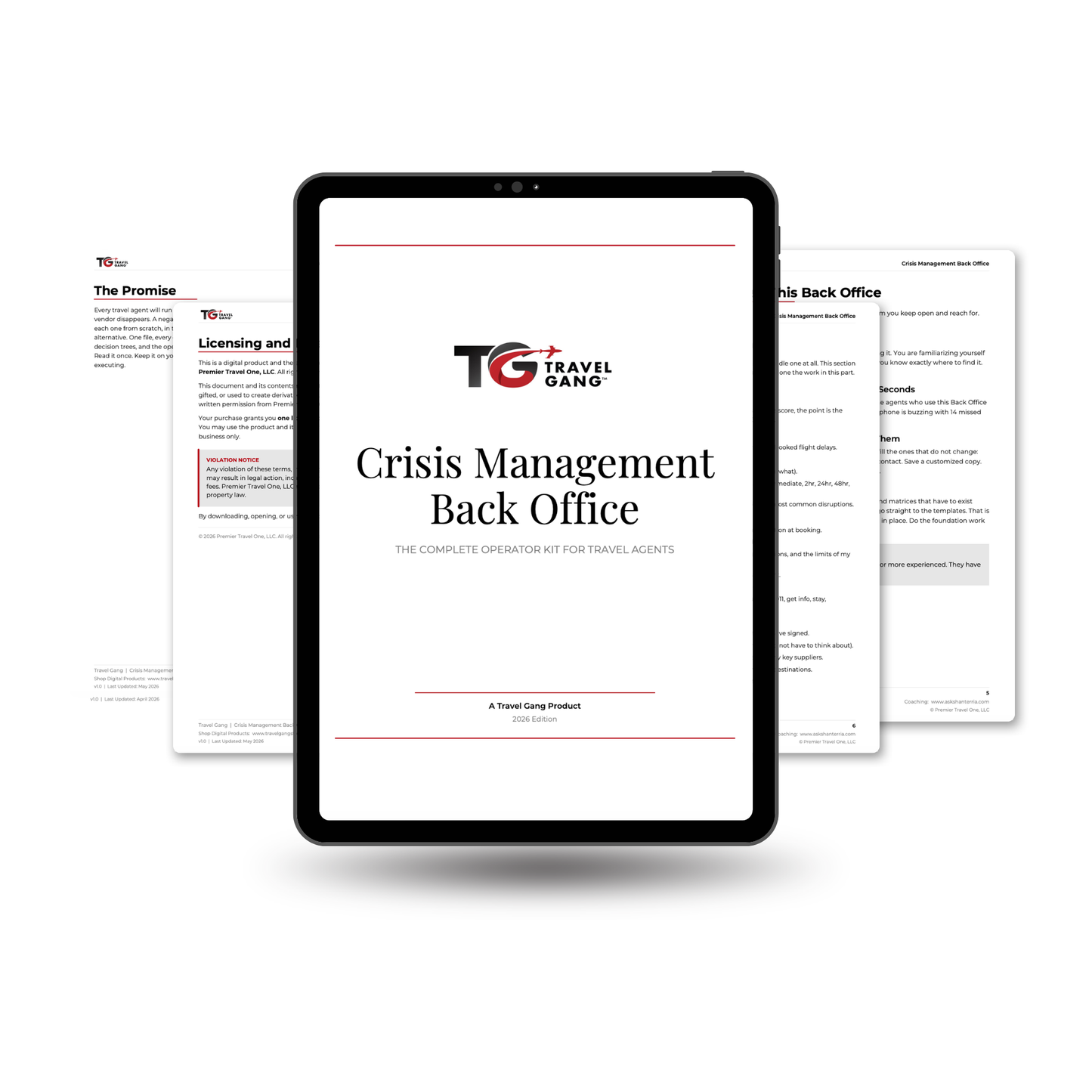 Crisis Management Back Office: The Complete Operator Kit for Travel Agents