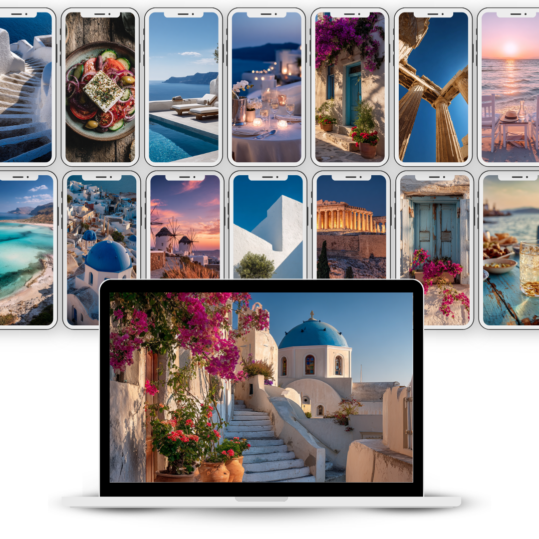 Greece Destination Vault - AI Images for Travel Agents