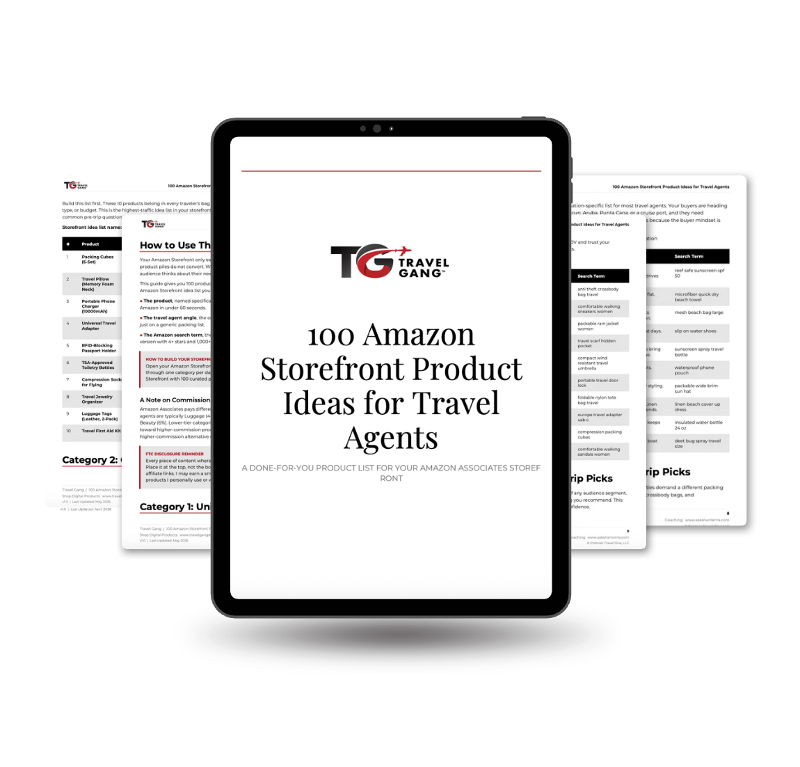 100 Amazon Storefront Product Ideas for Travel Agents: A Done-for-You Product List