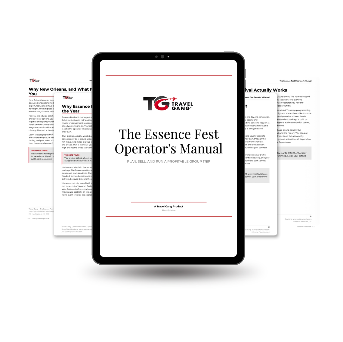 The Essence Fest Operator's Manual