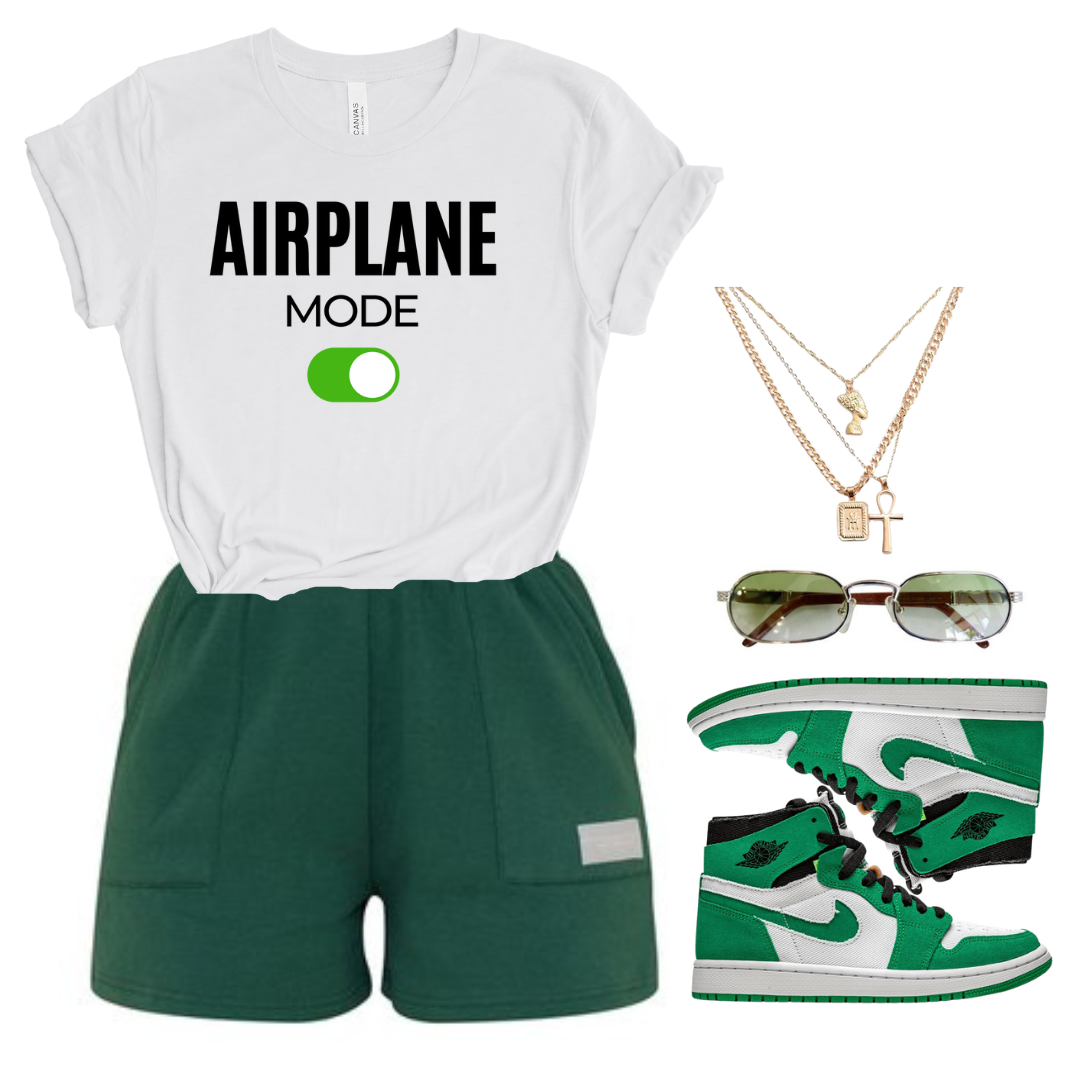 Airplane Mode On Unisex T-Shirt White Edition