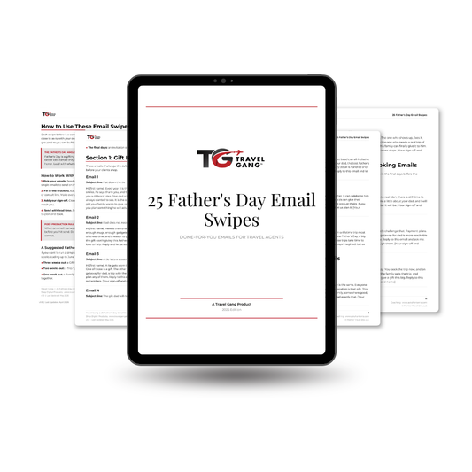 25 Father's Day Email Swipes for Travel Agents | Copy, Paste, Send