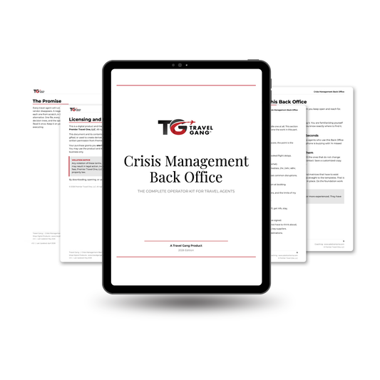 Crisis Management Back Office: The Complete Operator Kit for Travel Agents
