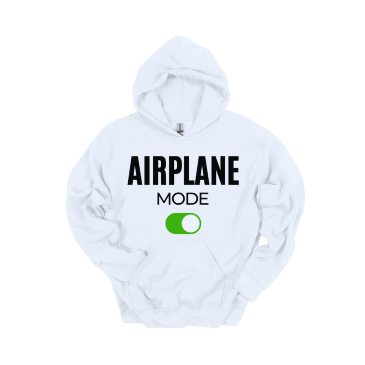 Airplane Mode Unisex White Hoodie
