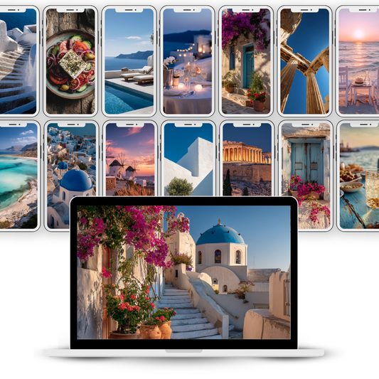 Greece Destination Vault - AI Images for Travel Agents