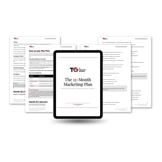 The 12-Month Marketing Plan for New Travel Agents