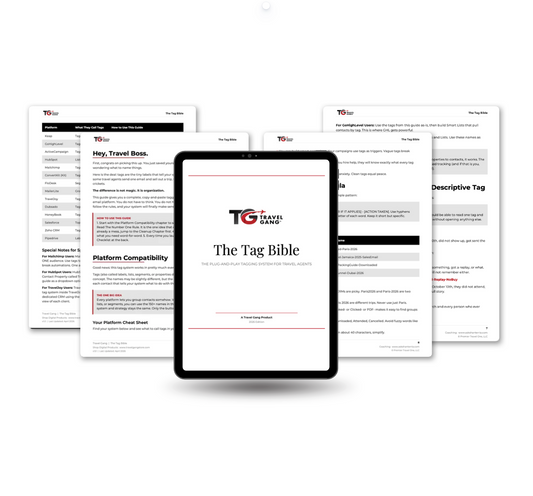 The Tag Bible: The Plug-and-Play Tagging System for Travel Agents