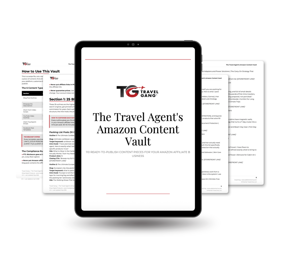The Travel Agent's Amazon Content Vault: 110 Ready-to-Publish Content Pieces for Your Amazon Affiliate Business
