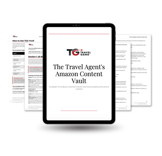 The Travel Agent's Amazon Content Vault: 110 Ready-to-Publish Content Pieces for Your Amazon Affiliate Business