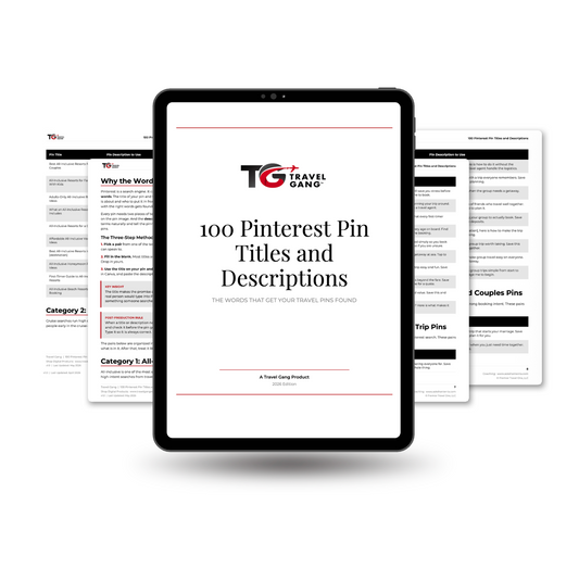 100 Pinterest Pin Titles & Descriptions for Travel Agents — Travel Pin Swipe File