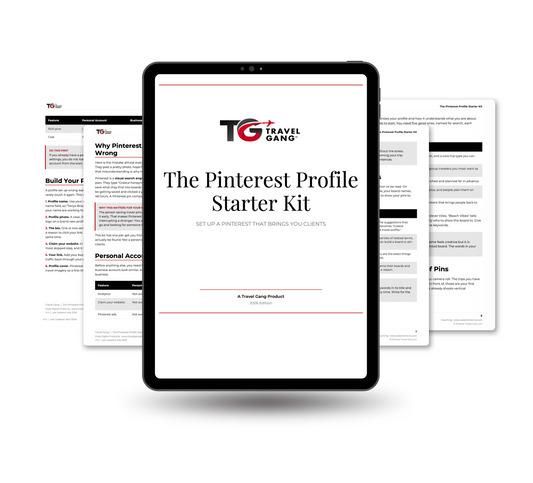 The Pinterest Profile Starter Kit — Set Up a Travel Agent Pinterest That Brings Clients