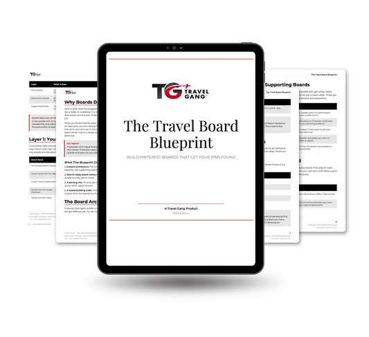 The Travel Board Blueprint — Pinterest Board Structure for Travel Agents