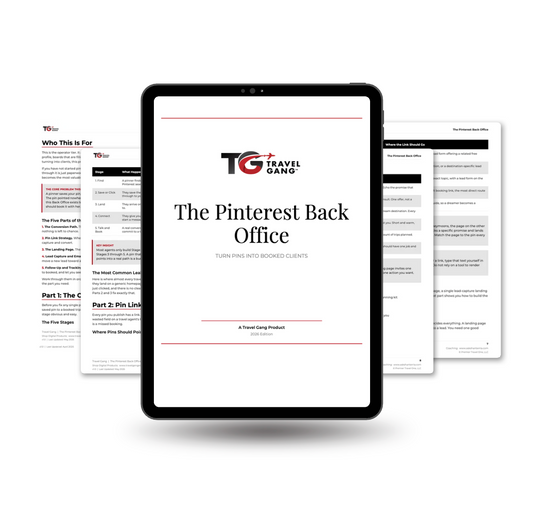 The Pinterest Back Office — Turn Pinterest Pins Into Booked Travel Clients